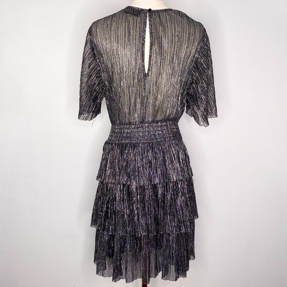 Sugar Lips - Silver Glitter Tiered Dress - Picture 2 of 8